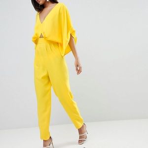ASOS DESIGN Tall Jumpsuit With Kimono Sleeve and Peg Leg